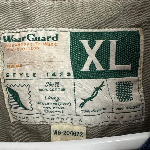 Wearguard Vintage Denim Varsity Jacket Size XL - Picture 5 of 9